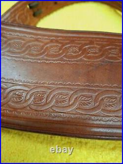 Al Freeland competition leather rifle sling cuff type vintage shooting