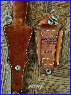 Alfonsos Ultimate Leather Rifle Sling Magnum Cartridge Holster, Rarest $. 01 Bid