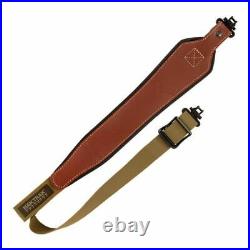Allen Baktrak Sling Adjustable Brown Leather For Rifle / shotgun 8391