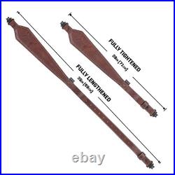 Allen Company Heritage Deer Deboss Leather Sling, Brown