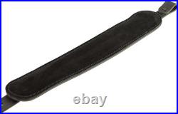Amish Buffalo Leather Rifle Sling Padded 42 USA Handmade Black Brown