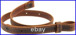 Amish-Made Buffalo Hide Rifle Sling 42 Adjustable with Elegant Brown Stitch Amish-Made Buffalo Hide Rifle Sling 42 Adjustable with Elegant Brown Stitch