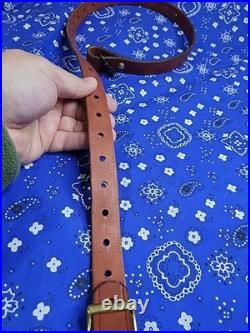 Andy Langlois Maker USA Custom Leather Rifle Sling With Swivels
