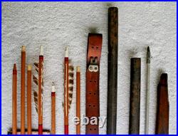 Antique Gun Barrels, Sling, Forearm & Arrows Antique Gun Barrels, Sling, Forearm & Arrows
