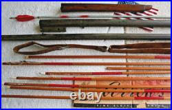 Antique Gun Barrels, Sling, Forearm & Arrows