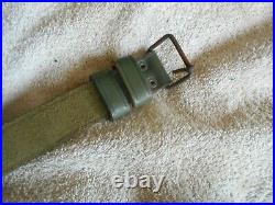 Argentine model 1891 mauser rifle green leather sling w buckle nice condition