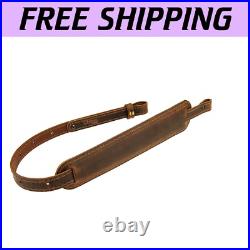 BF500 Handmade Buffalo Leather Rifle Sling Adjustable & Comfortable Design