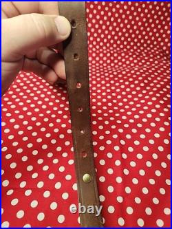 BIANCHI COBRA TOOLED STITCHED POUCHED SUEDE BACKED RIFLE SLING With SWIVELS