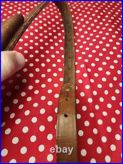 BIANCHI COBRA TOOLED STITCHED POUCHED SUEDE BACKED RIFLE SLING With SWIVELS