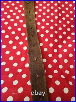 BIANCHI COBRA TOOLED STITCHED POUCHED SUEDE BACKED RIFLE SLING With SWIVELS