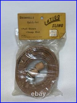 BROWNELLS QUICK SET LATIGO SLING Pull Down Snap Out Leather NOS 1 D5 BROWNELLS QUICK SET LATIGO SLING Pull Down Snap Out Leather NOS 1 D5