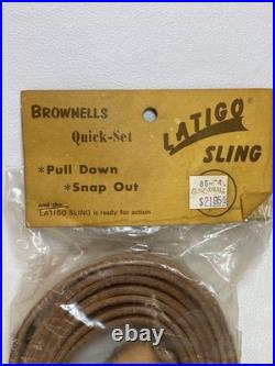 BROWNELLS QUICK SET LATIGO SLING Pull Down Snap Out Leather NOS 1 D5 BROWNELLS QUICK SET LATIGO SLING Pull Down Snap Out Leather NOS 1 D5