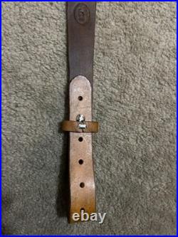 BROWNING Custom Leather Rifle Sling Hand Tooled And Made in the USA