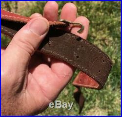 BROWNING SLING RIFLE leather strap carbine hunt hunting carry tote strap shoulde