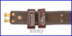 BROWN LEATHER M1907 MILITARY RIFLE SLING M1GARAND 1903 SPRINGFIELD 1 width