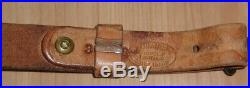 Beautiful Vintage Eubanks Pioneer Leather Rifle Sling 368B QD swivels 1950-72