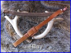 Beautiful Vintage Pathfinder Brown Deer Elk Ram Trees Carved Padded Rifle Sling