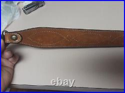 Bianchi #62 Cobra Rifle & Shotgun Sling, Smooth Brown Leather & Suede Lined