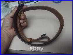 Bianchi #62 Cobra Rifle & Shotgun Sling, Smooth Brown Leather & Suede Lined