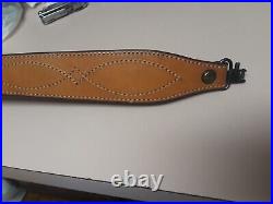 Bianchi #62 Cobra Rifle & Shotgun Sling, Smooth Brown Leather & Suede Lined