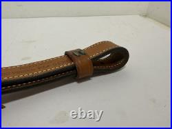 Bianchi #74 Cobra Grande Hand Tooled Leather Adjustable Padded Rifle Sling 30