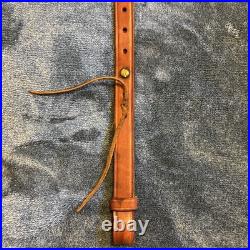 Bianchi Cobra #70 White Stitched Tooled Sheep Backed Leather Rifle Sling
