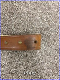 Bianchi Cobra #70 White Stitched Tooled Sheep Backed Leather Rifle Sling