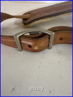 Bianchi Cobra #70 White Stitched Tooled Sheep Backed Leather Rifle Sling Cobra Bianchi Cobra #70 White Stitched Tooled Sheep Backed Leather Rifle Sling Cobra