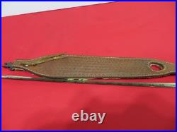 Bianchi Cobra Grande #73 White Stitched Tooled Sheep Backed Leather Rifle Sling