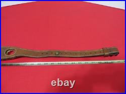 Bianchi Cobra Grande #73 White Stitched Tooled Sheep Backed Leather Rifle Sling