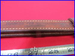 Bianchi Cobra Grande #73 White Stitched Tooled Sheep Backed Leather Rifle Sling