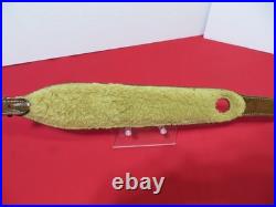 Bianchi Cobra Grande #73 White Stitched Tooled Sheep Backed Leather Rifle Sling