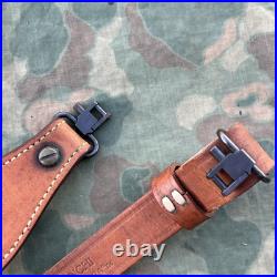 Bianchi Cobra Sling Vintage Light Brown Leather Rifle Sling With Swivels #8