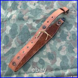 Bianchi Cobra Sling Vintage Light Brown Leather Rifle Sling With Swivels #8