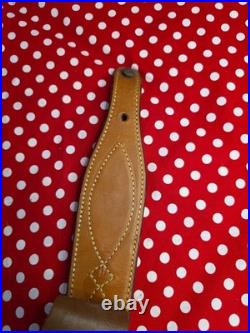 Bianchi Cobra White Stitched Design Pouched Suede Backed Rifle Sling