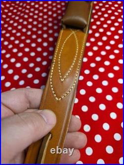 Bianchi Cobra White Stitched Design Pouched Suede Backed Rifle Sling