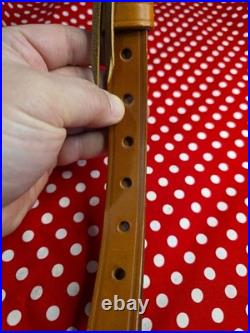 Bianchi Cobra White Stitched Design Pouched Suede Backed Rifle Sling