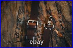 Bieling Leather Co. Classic Leather Sling, Dark Brown, 36 42in, BLC0002