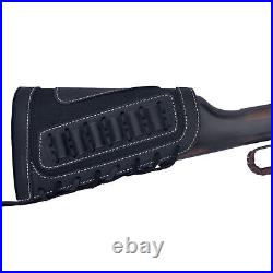 Black 1 Set of Gun Buttstock Cheek Rest Pad with Sling For. 308.30-06.45-70.44