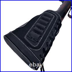 Black 1 Set of Gun Buttstock Cheek Rest Pad with Sling For. 308.30-06.45-70.44
