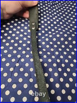 Black Leather Orange Weaved Stitched Rifle Sling W Uncle Mikes Swivels