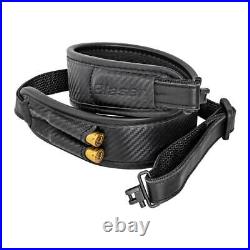 Blaser Carbon look leather rifle sling with swivels Slings & Swivels