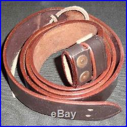 British WWI & WWII Lee Enfield SMLE Leather Rifle Sling 5 Units Jb855