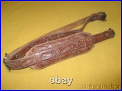 Brown Leather Padded Rifle Sling 1 Inch with Swivels and Chrome Buckle Brown Leather Padded Rifle Sling 1 Inch with Swivels and Chrome Buckle