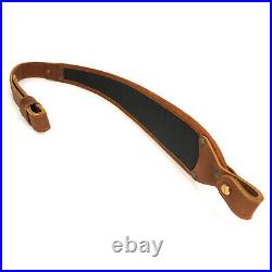 Brown Leather Rifle Buttstock with Gun Sling For. 30-30, 308 30-06 Shell Holder
