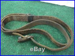 Brown leather K98 mauser sling, WWII, complete