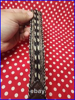 Browning Horesehair Leather Rifle Sling Thumbhole Buckle With Swivels