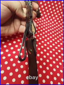 Browning Horesehair Leather Rifle Sling Thumbhole Buckle With Swivels