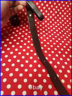 Browning Horesehair Leather Rifle Sling Thumbhole Buckle With Swivels