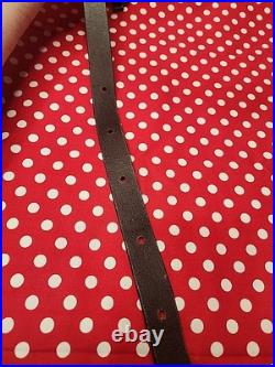 Browning Horesehair Leather Rifle Sling Thumbhole Buckle With Swivels